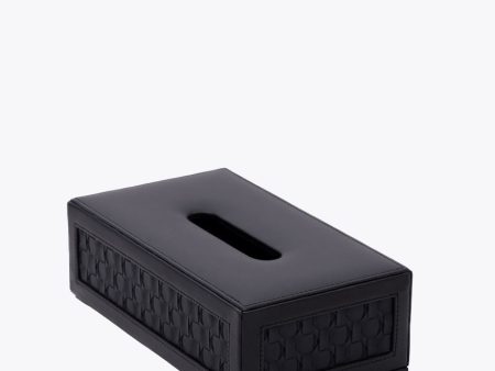 Star Weave Rectangular Design Vegan Leather Tissue Box | 10 x 5 x 3 inches Sale