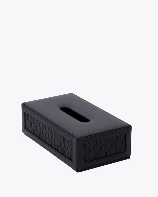 Star Weave Rectangular Design Vegan Leather Tissue Box | 10 x 5 x 3 inches Sale