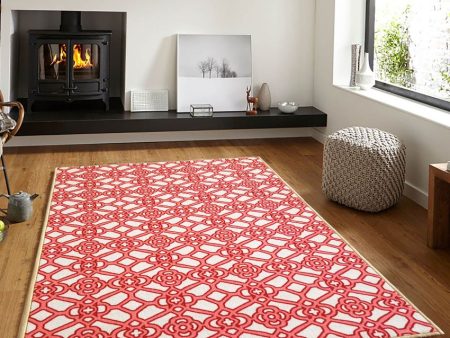 Trellis Interlace Anti-Slip Nylon Area Rug | 3 x 5 Ft Fashion