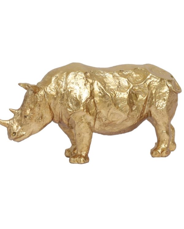 Majestic Resin Rhinoceros Figurine | 2 x 10 x 5 inches Online