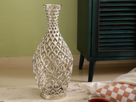 Cavendish Decorative Metal Floor Vase | 10 x 22 inches For Sale