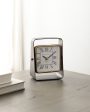 Vista Sleek Aluminium Black Table Clock | 5 x 3 x 7 inches For Cheap