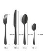 Amefa Austin Black Stainless Steel Cutlery Set | Pack Of 24 Discount