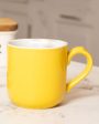 Classic Design Stoneware Farmhouse Mug | 250 ML | Yellow For Discount