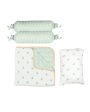 Lush Palm Mini Crib Cot Set | Pack of 4 | 27 x 27 inches Fashion