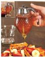 Elegant Clear Honeycomb Design Syrup Dispenser | 8 x 6 x 4 inches Sale