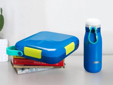 Zoku Blue Lunch Box and Water Bottle Set | Pack of 2 Online Sale