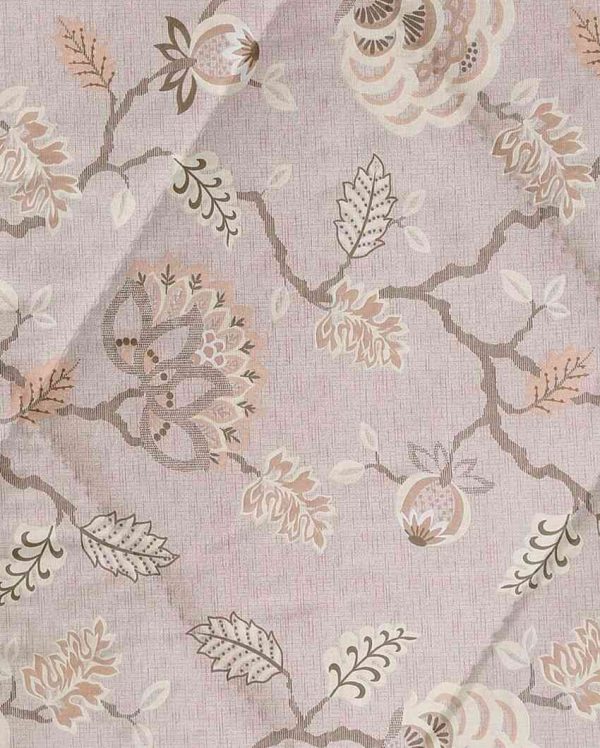 Ananda Brown Floral Cotton Double Bed Size Quilt | 100 x 90 inches Cheap