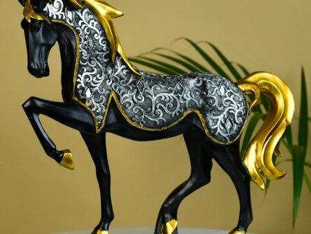 Graceful Resin Stallion Showpiece | 12 x 3 x 12 inches Online now