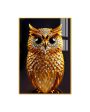 Beautiful Golden Owl Canvas Wall Painting Fashion