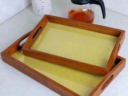 The Art of Serving Handcrafted Wooden Trays | Set of 2 Cheap