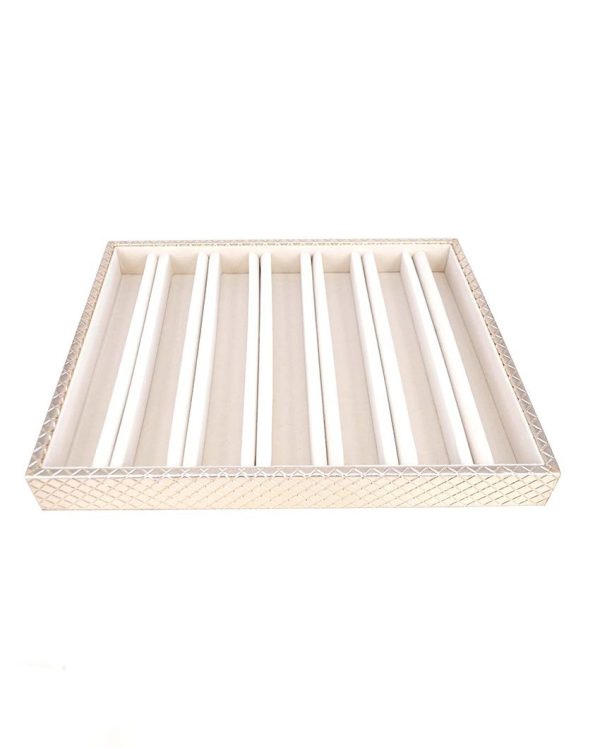 Sleek & Chic Faux Leather Jewellery Tray | 13 x 11 inches Online now