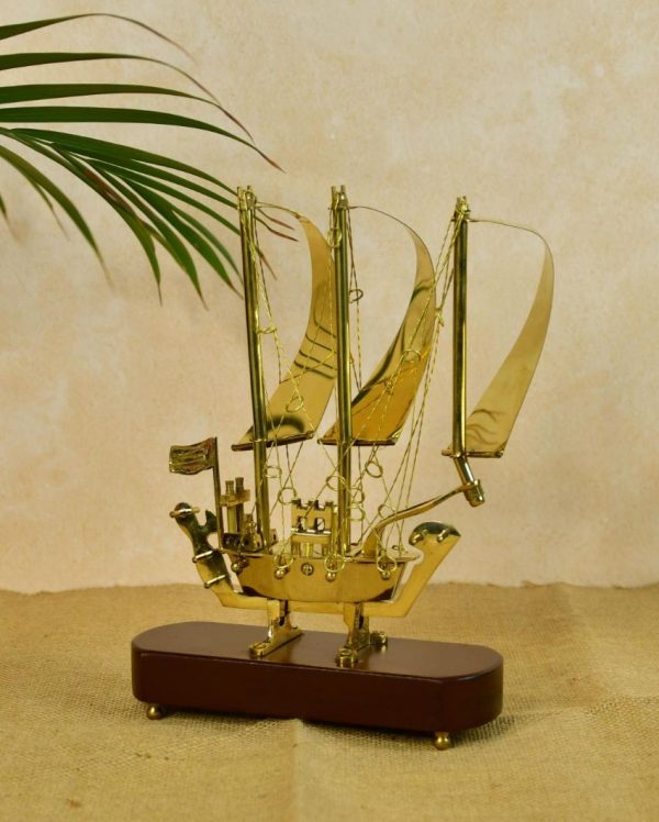 Classic Brass Ship Showpiece | 7 x 3 x 10 inches Online