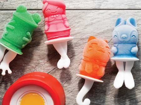 Zoku Kitty Red Mold Base Orange Ice Pop Maker | 3 x 3 x 4 inches Online Sale