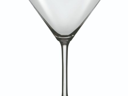 Bohemia Flamenco Clear Crystal Martini Glasses Lead Free Drinkware | Set of 6 | 4 x 7 inches | 270ml Supply