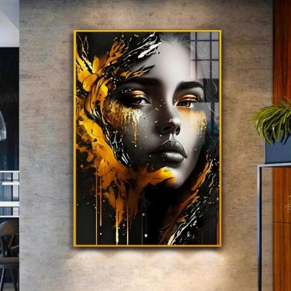 Artistic Innovation Girl Canvas Wall Painting | Multiple Sizes Cheap