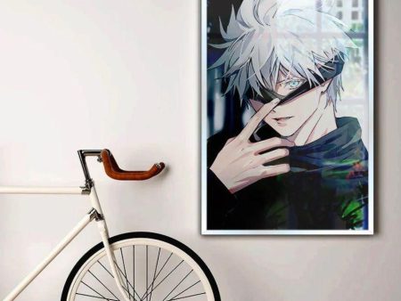 Classy Gojo from Jujutsu Kaisen Canvas Wall Painting Online now