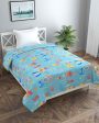 Blue Water Animal Printed Kids Comfy Quilts Cover With Zipper Online now