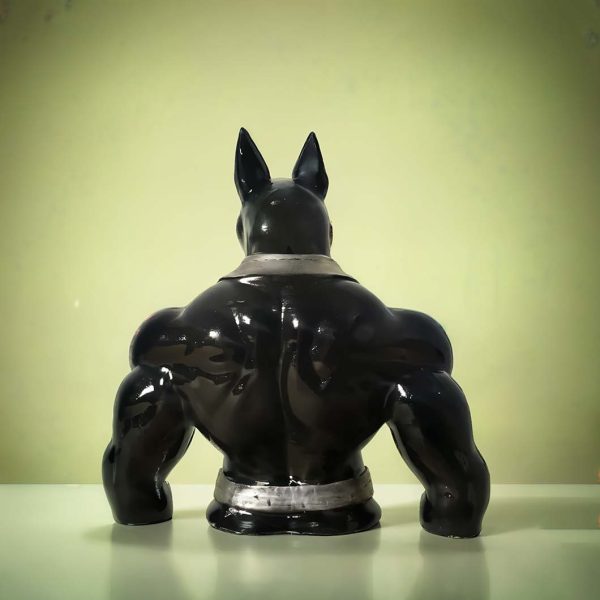 Egyptian Warrior Black Dog Statue Decor | 6 x 3 x 7 inches Sale