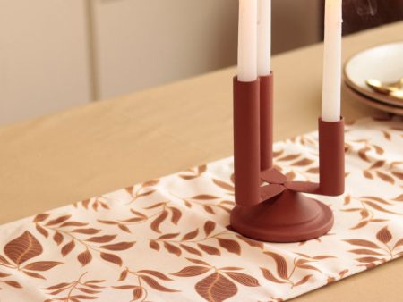 Beautiful Brown Leaves On Table Runner | 72 x 12 inches Online now