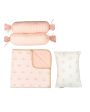 Colorful Rainbow Mini Crib Cot Set | Pack of 4 | 27 x 27 inches Fashion