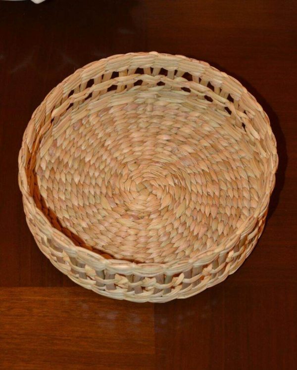 Versatile Beige Kauna Round Utility Basket | 9 x 3 inches Fashion