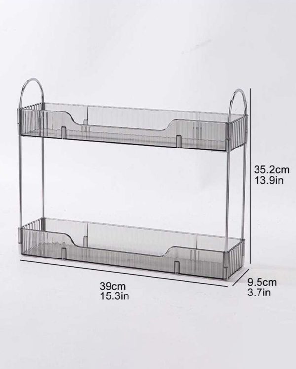 Bathroom Countertop Plastic Organiser | 12 x 7 x 13 inches Fashion