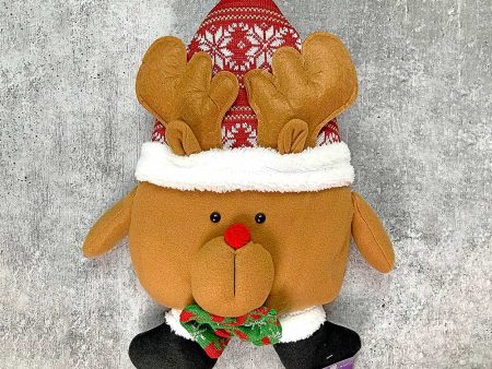 Fluffy Reindeer Pillow Christmas Decoration | 13 x 20 inches Online Sale