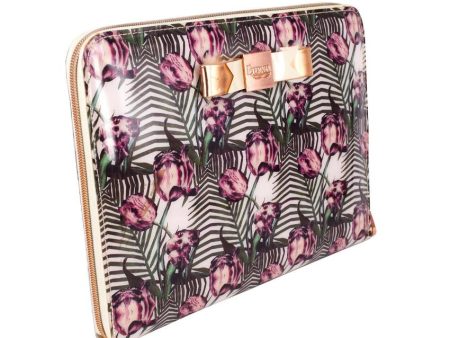 Elegant Floral Design Multicolor Carry Bag for iPad & Tablet | 9 x 7 x 2 inches Online Sale