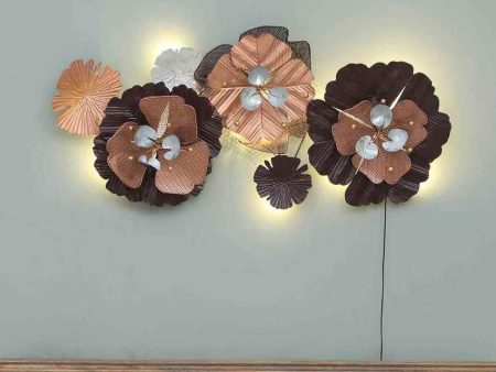 Abstract Floral Design Iron Wall Décor Discount