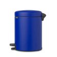 Brabantia Newicon Stylish Plastic Pedal Bin | Blue | 11 x 8 x 12 inches | 5 Liter For Cheap