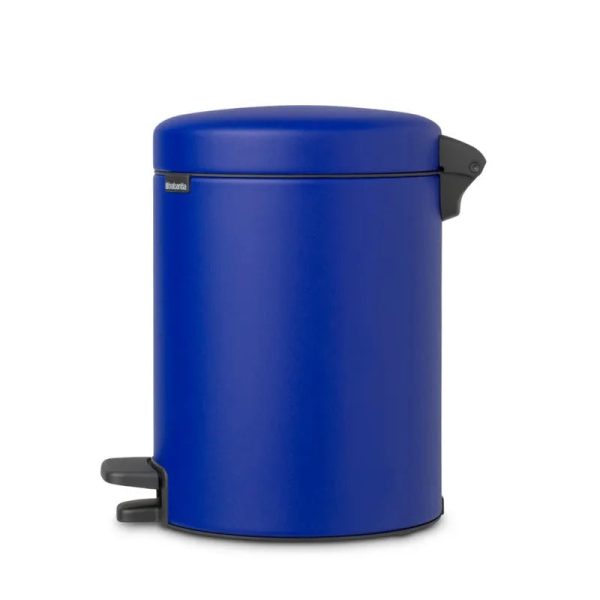 Brabantia Newicon Stylish Plastic Pedal Bin | Blue | 11 x 8 x 12 inches | 5 Liter For Cheap