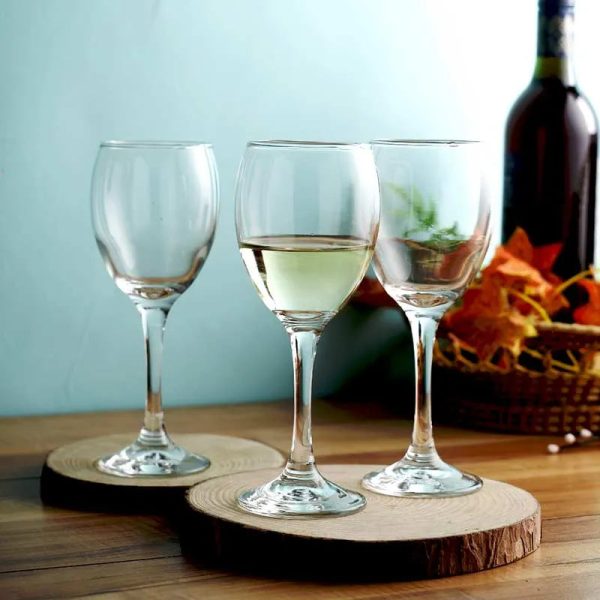 Alexandra Wine Glasses Clear Crystal Drinkware | Set of 6 | 3 x 8 inches | 245ml Online