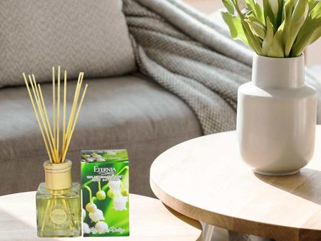 Elegant Aroma Lily of The Valley Reed Diffuser With Ten Sticks | 4 x 2 x 4 inches on Sale