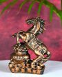 Chic Resin Coin Horse Holder | 3 x 4 x 11 inches on Sale