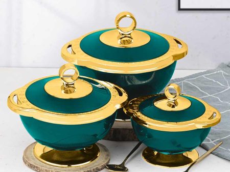 Sleek Design Milano-Emerald Casseroles | Set of 3 For Cheap