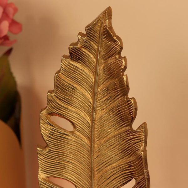 Golden Leaf Showpiece on Sale