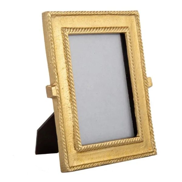 Golden Metallic Photo Frame | Material  NA Online