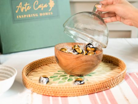 Chic Glass Dome Server | Tray Not Included Online