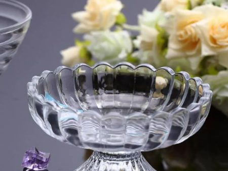 Dessert Glass Bowl Clear Crystal Serveware | Set of 6 | 4 x 3 inches | 170ml Supply