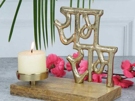 Ram-Ram Devotional Festive Candle Holder | 7 x 4 x 6 inches Hot on Sale