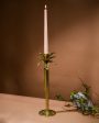 Pure Brass 1 Palm Tree Candle Stand With 4 Tapered Candles Supply