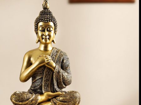 Joyful Sitting Buddha Figurine | 5 x 7 x 12 inches Cheap