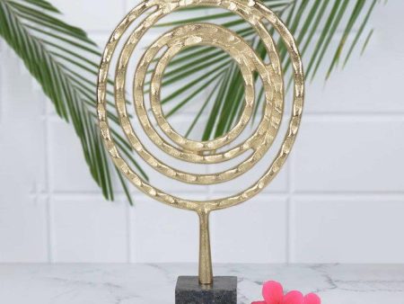 Alchemy Art Gold Decorative Sculpture | 10 x 3 x 17 inches For Cheap