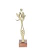 Dual Gold Human Figurine Sculpture | 5 x 7 x 17 inches For Discount