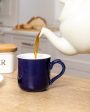 Classic Design Stoneware Farmhouse Mug | 250 ML | Dark Blue Online Sale