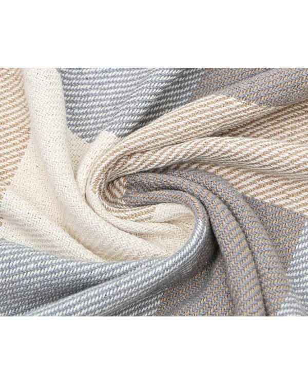 Rustic Hand-Made Cotton Throw Blanket | 50 x 60 inches on Sale