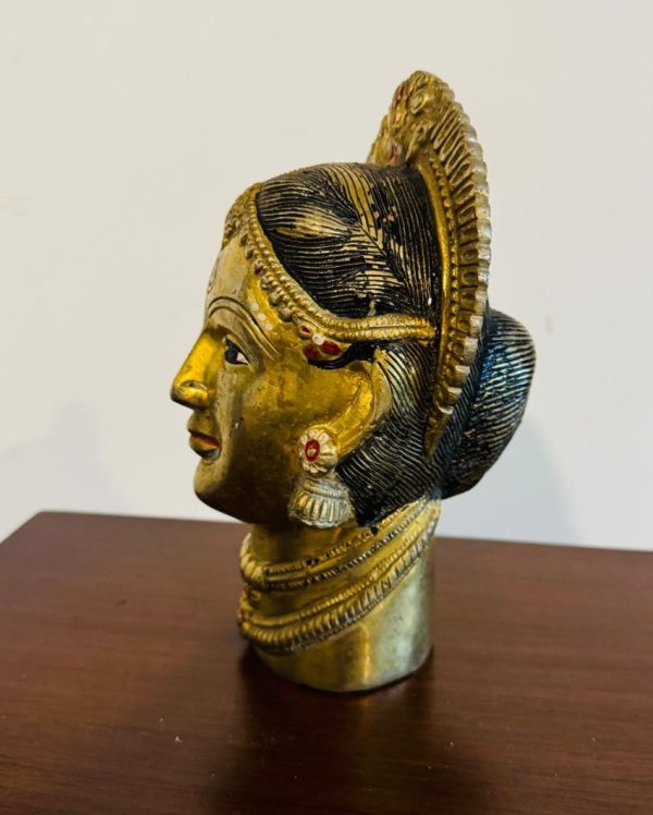 Cultural Reverence Gauri Head Sculpture | 10 x 5 x 5 inches on Sale