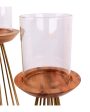 Durable Metal & Wood Candle Stand | Set Of 2 Sale