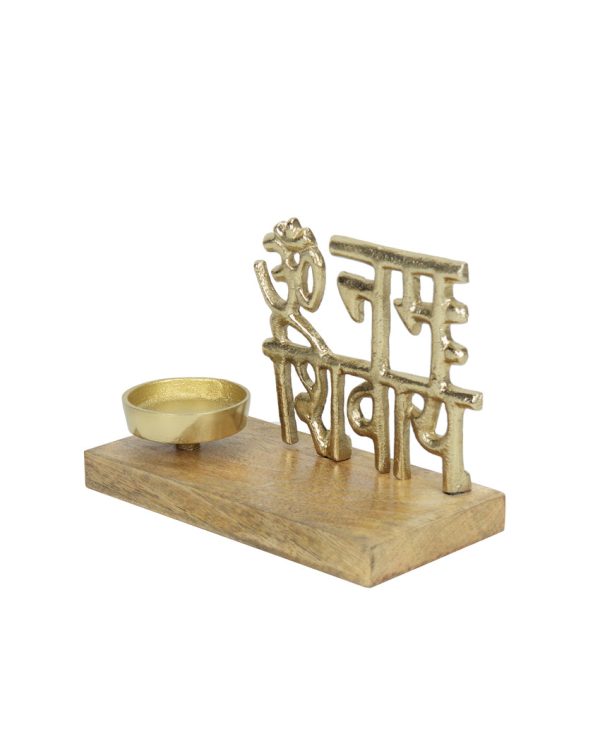 Om Spiritual Festive Candle Holder | 7 x 4 x 5 inches Hot on Sale